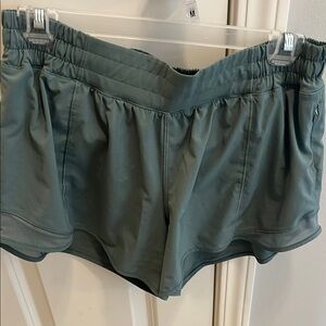 Lululemon Athletica Teal Athletic Running Shorts